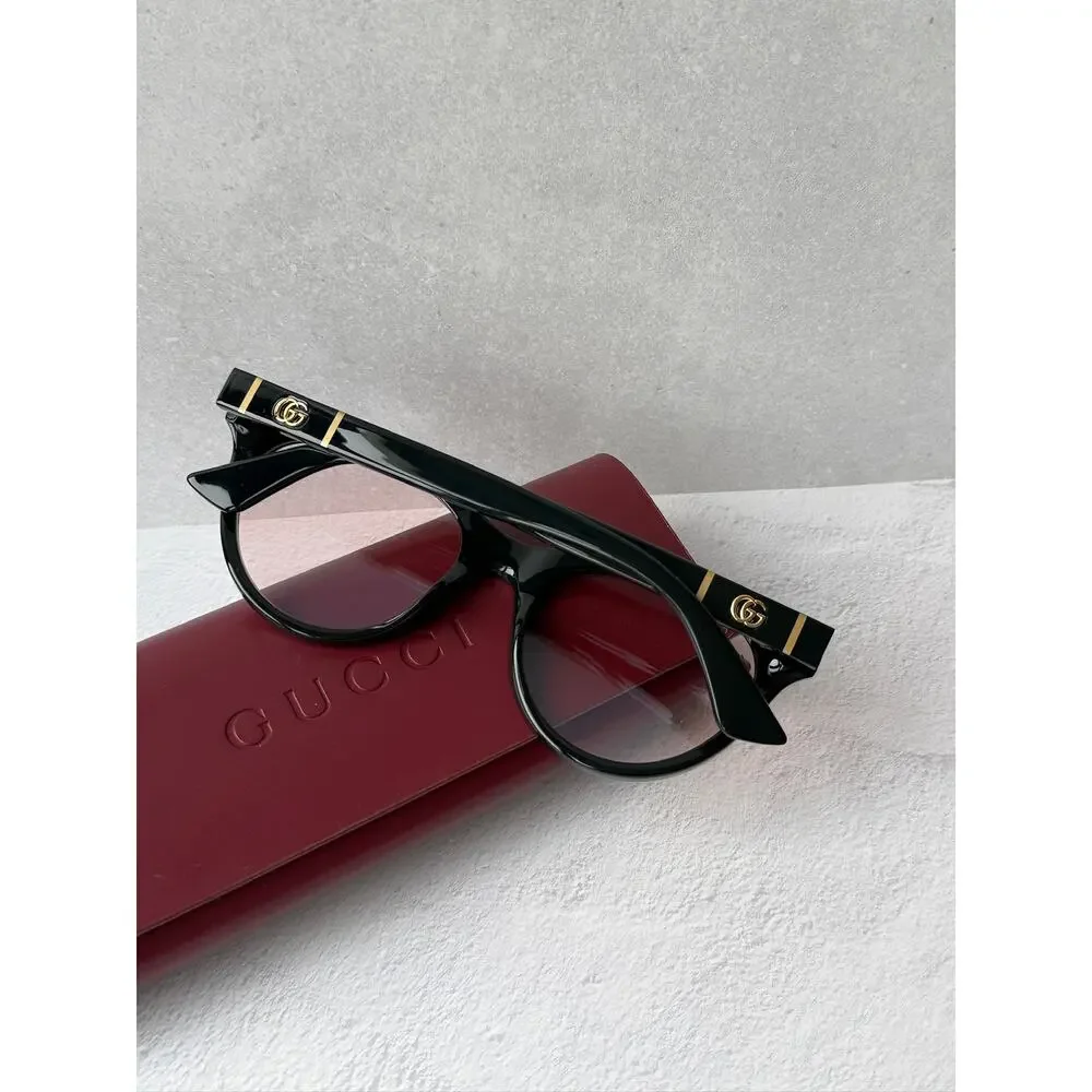 NEW Gucci GG0763S Black Photochromic Cat Eye Sunglasses